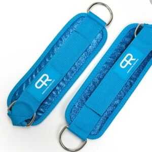 Vibrant Blue Fitness Ankle Straps